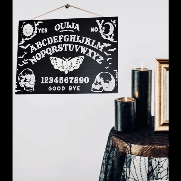 DECORATIVE WALL HANGING WOOD OUIJA BOARD NEW💀🎃 - Picture 2 of 16